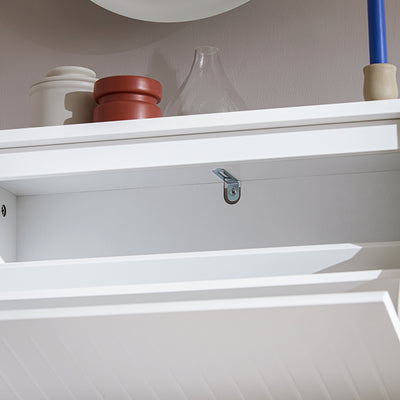 SoBuy | Schuhkipper mit 3 Klappen | Schuhschrank | Schuhregal | Weiß | FSR165-H-W