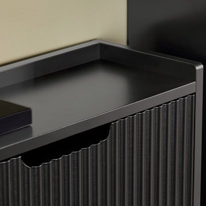 Vorverkauf | SoBuy | Schuhkipper mit 3 Klappen | Schuhschrank schmal | Schuhkommode Schwarz | FSR177-H-SCH