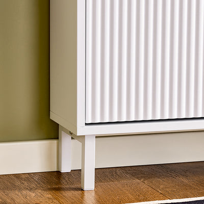 SoBuy | Schuhkipper mit 3 Klappen | Schuhschrank schmal | Schuhkommode Weiß | FSR177-H-W