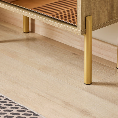 SoBuy | Schuhkipper mit 3 Klappen | Schuhschrank | Schuhregal | Golden Hochglanz | FSR181-H-G