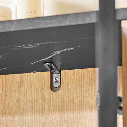 Vorverkauf | SoBuy | Schuhschrank Schmal | 2 Klappen | Schuhkipper | Schwarz | 90x88x24 cm | FSR203-N