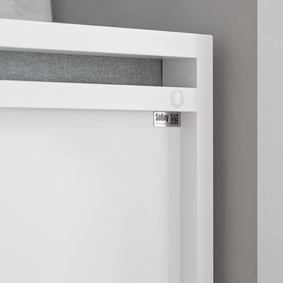 SoBuy | Sitzbank mit 2 Schubladen | Bettbank | Weiß | FSR74-W