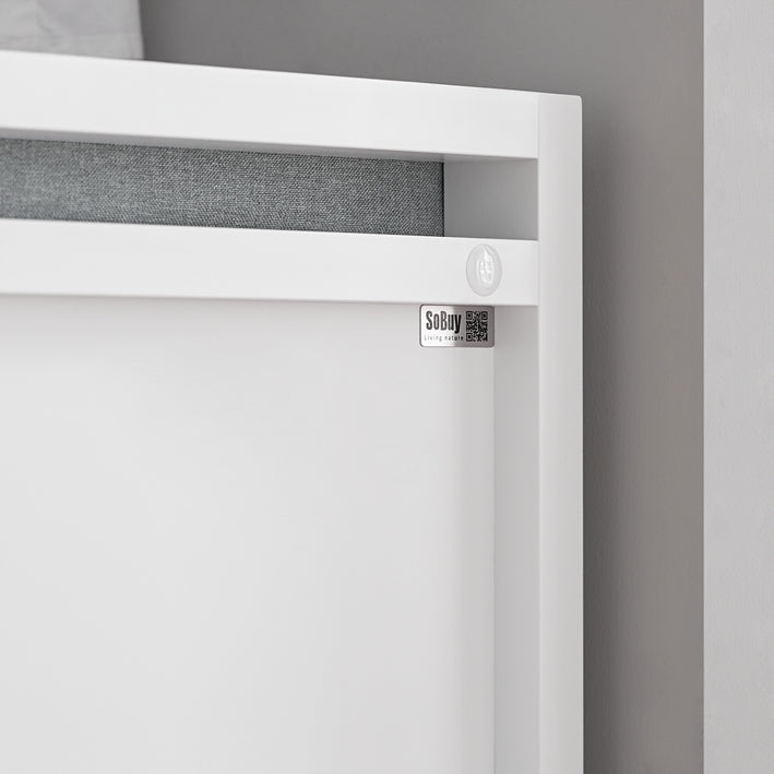 SoBuy | Sitzbank mit 2 Schubladen | Bettbank | Weiß | FSR74-W