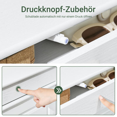 Vorverkauf | SoBuy | Schuhkipper | Schuhschrank mit 4 Klappen | Weiß Vintage | FSR79-WG