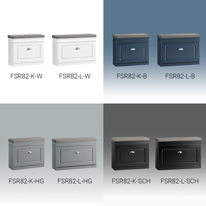 SoBuy | Schuhkipper | Schuhbank | Sitzbank | Schuhkommode | Schuhschrank Blau | FSR82-K-B