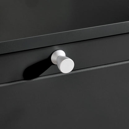 SoBuy | Schuhkipper | Schuhschrank mit 2 Klappen | Schuhkommode Schwarz | FSR99-SCH