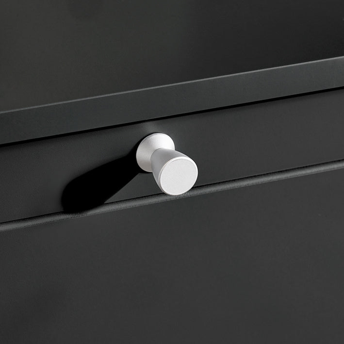 SoBuy | Schuhkipper | Schuhschrank mit 2 Klappen | Schuhkommode Schwarz | FSR99-SCH