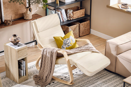 SoBuy | Schaukelstuhl | Stillstuhl  | Schwingsessel | Weiß | FST16-W