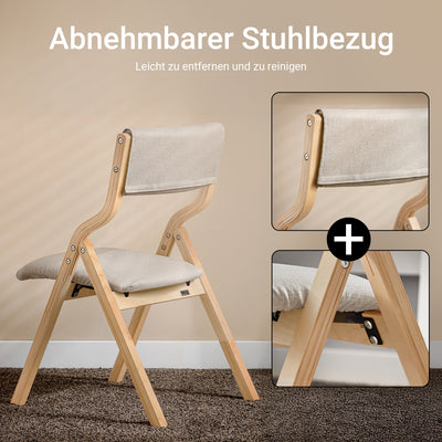 SoBuy | Klappstuhl | Küchenstuhl l Schreibtischstuhl Kinder | Hellgrau | FST40-HG