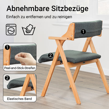 SoBuy | Klappstuhl | Küchenstuh | Schreibtischstuhl | Dunkelgrau | FST98-SG