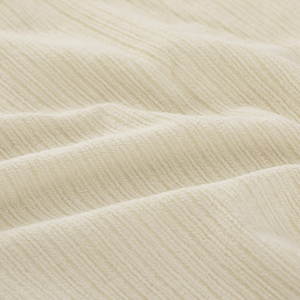 SoBuy | Sofa | Sessel mit Hocker Relax-Sessel beige | Cream White | 59×74×78 cm | FST99-MI