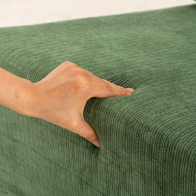 SoBuy | Sofa | Relax-Sessel mit Hocker | Dark Green | 59×74×78 cm | FST99-SY