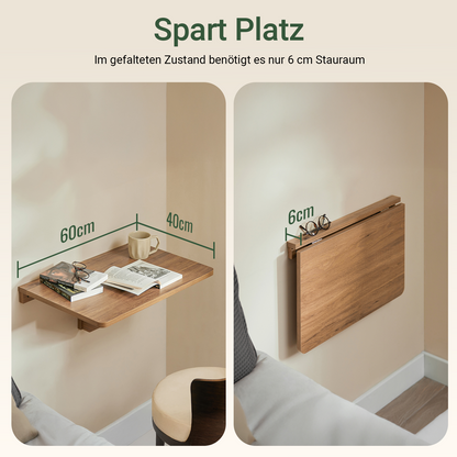 SoBuy | Wandklapptisch | Küchentisch | Schreibtisch | Kindermöbel | Vintage | FWT03-PF