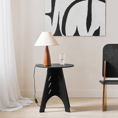 SoBuy | Beistelltisch mit Zapfenverbindungen | Kaffeetisch | Couchtisch | Schwarz | HFBT01-SCH