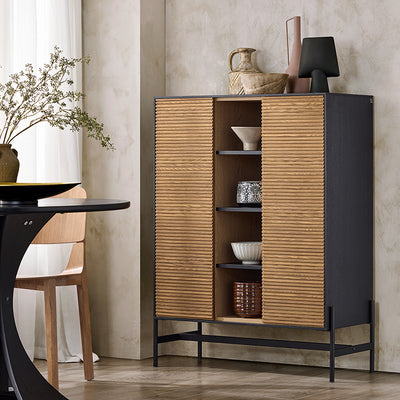 SoBuy | Sideboard | Küchenschrank | Flurschrank | Aufbewahrungsschrank | Buffet | HFSB04-SCH