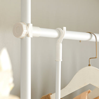 SoBuy | Teleskop Kleiderstange | Kleiderstangen System | Weiß | KLS07-W