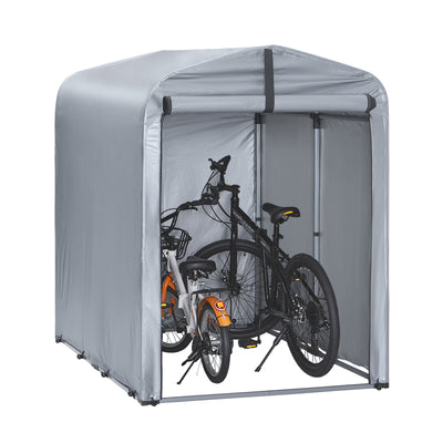 SoBuy | Fahrradgarage wetterfest für 1-2 Fahrräder | 120x163x176cm | KLS11-K