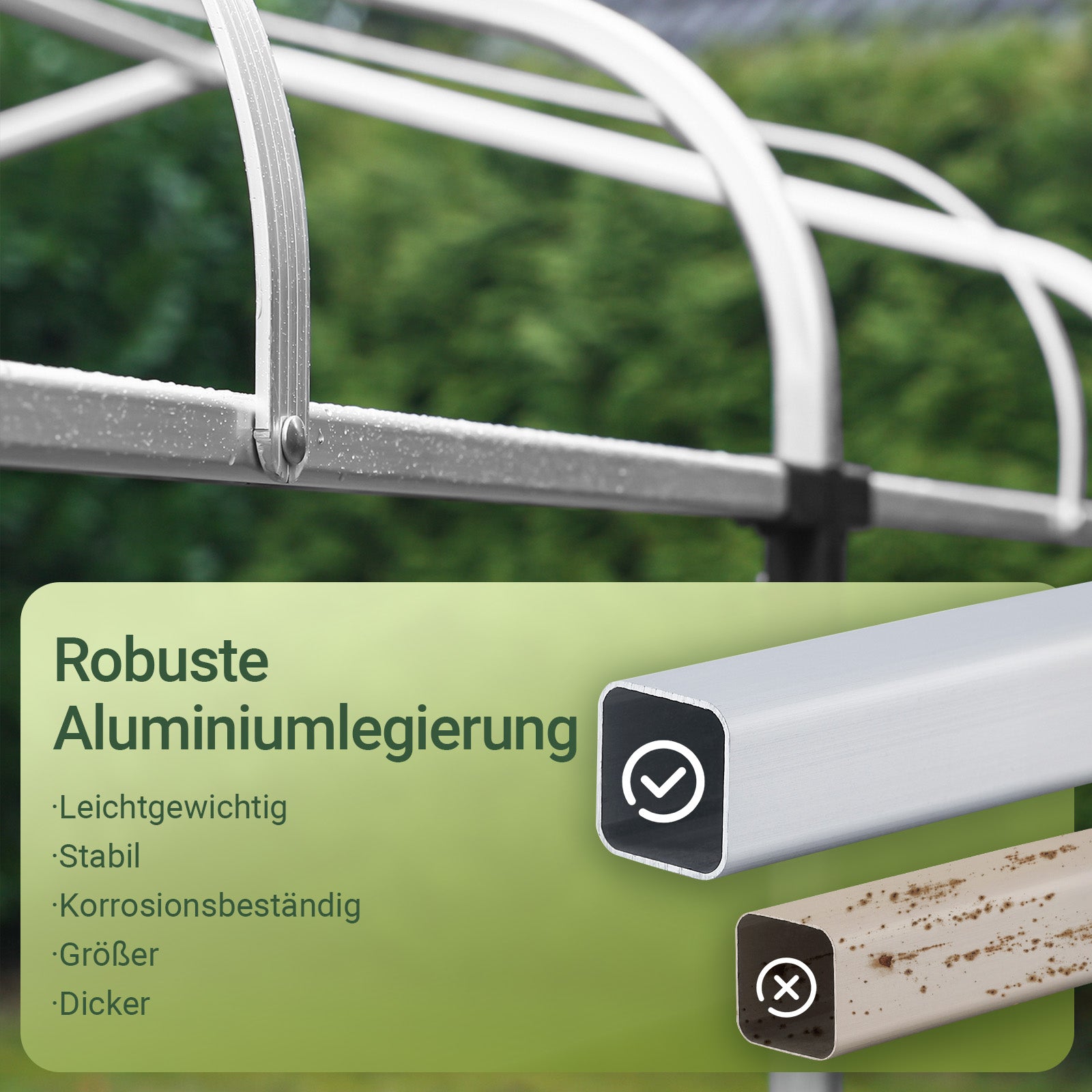 SoBuy | Foliengerätehaus | Gerätehaus | Gartenschuppen Garagenzelt Silber | KLS11