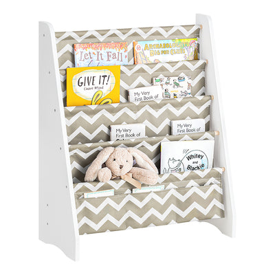 SoBuy | Kinderbücherregal | Zeitungsständer | Aufbewahrungsregal für Kinder | KMB50-HG