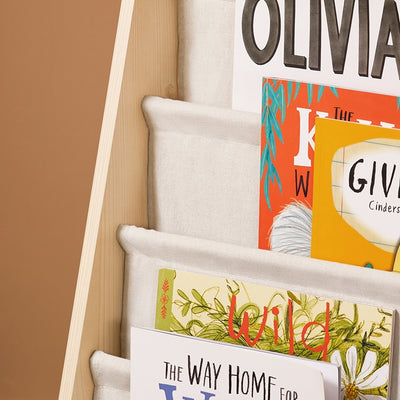 SoBuy | Kinderbücherregal | Zeitungsständer | für Kinder | Natur | KMB50-N