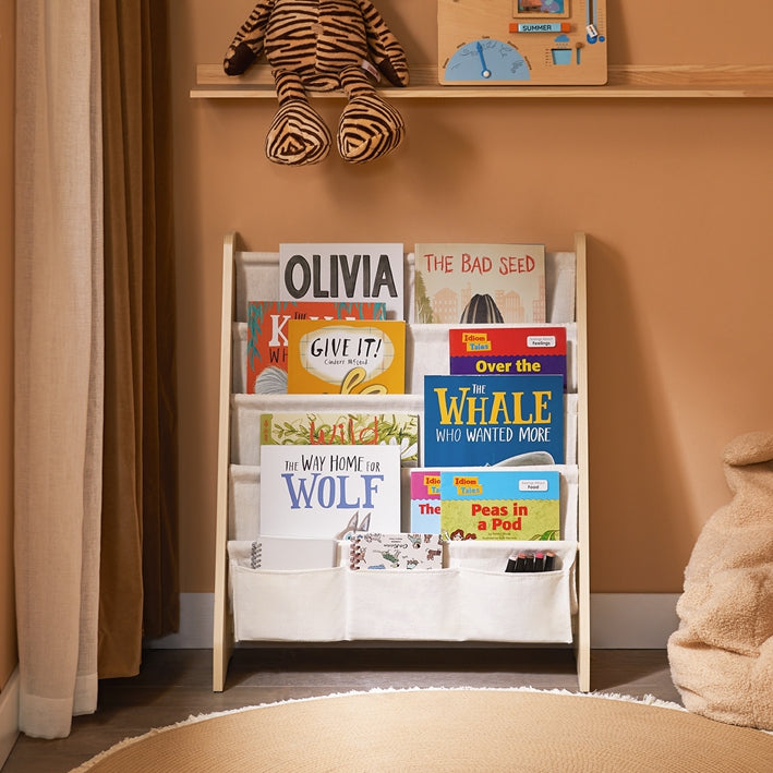 SoBuy | Kinderbücherregal | Zeitungsständer | für Kinder | Natur | KMB50-N