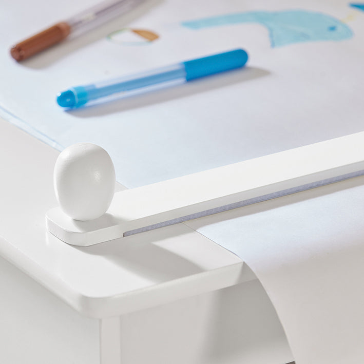 SoBuy | Kindertisch mit 1 Stuhl | Kindersitzgruppe | Maltisch für Kinder | Weiß| KMB60-W