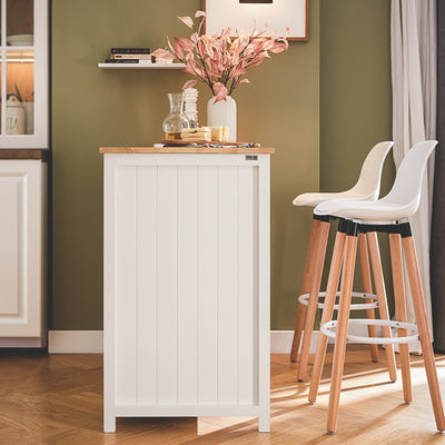 Vorverkauf | SoBuy | Kücheninsel mit 2 Rattankörben | Küchenschrank | Sideboard | Buffet | KNL05-W