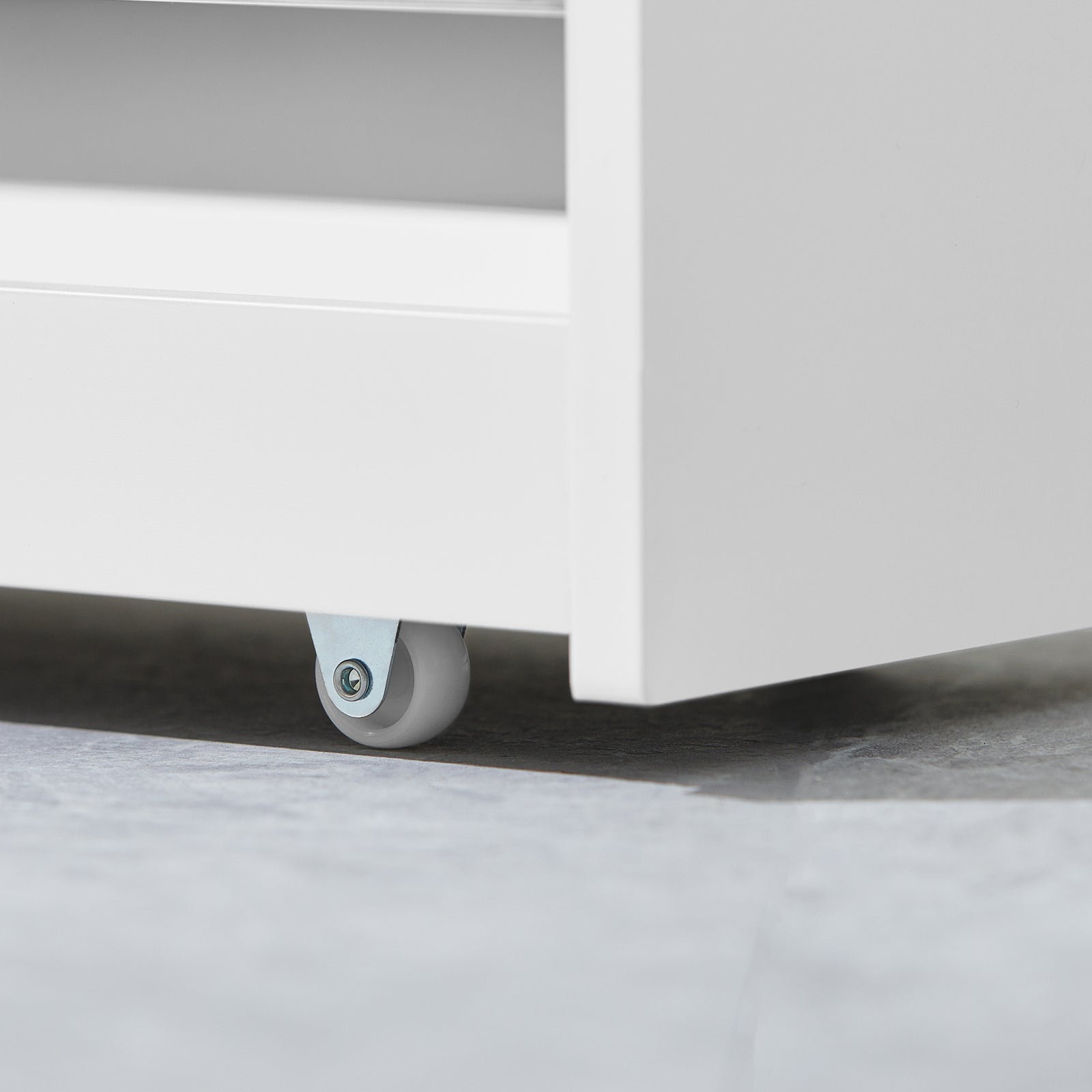 SoBuy | Nischenwagen 18cm breit | Badrollwagen | Küchenregal Weiß | NSR01-W