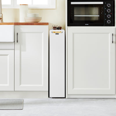 SoBuy | Nischenwagen 18cm breit | Badrollwagen | Küchenregal Weiß | NSR01-W