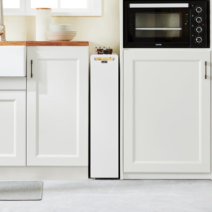 SoBuy | Nischenwagen 18cm breit | Badrollwagen | Küchenregal Weiß | NSR01-W