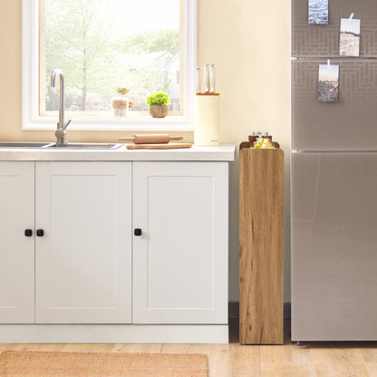 SoBuy | Nischenregal | Badrollwagen | Badezimmerregal | Küchenregal Vintage | NSR01-PF