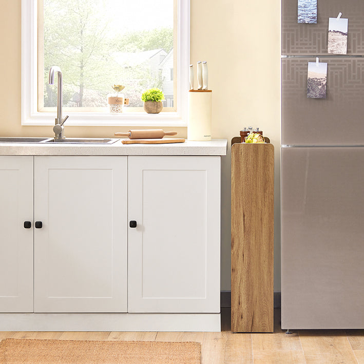 SoBuy | Nischenregal | Badrollwagen | Badezimmerregal | Küchenregal Vintage | NSR01-PF