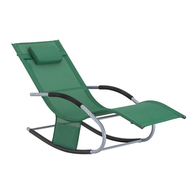 SoBuy Sonnenliege schaukel Liegestuhl für Gärten, Höfe 63x87x150cm Dunkelgrün OGS28-WD
