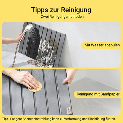 SoBuy | Stein Badematte super saugfähig rutschfest leicht zu reinigen Grau | 59x39cm | SDA10-HG