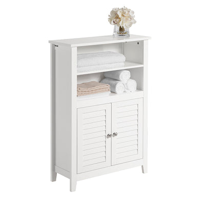 SoBuy | Badkommode | Badzimmerschrank | Flurschrank Weiß | BZR13-W