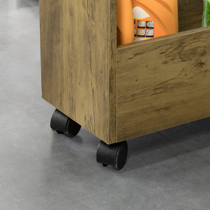 SoBuy | Nischenregal mit 3 Etagen | Küchenregal | Rollwagen | BZR46-N