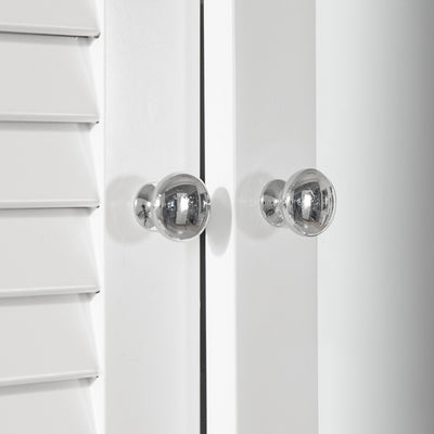 SoBuy | Spiegelschrank | Hängeschrank mit Spiegeltür | Badschrank Weiß | BZR55-W