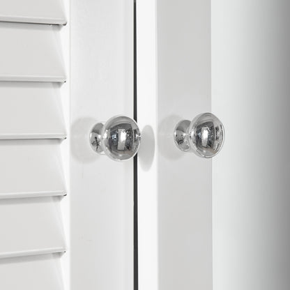 SoBuy | Spiegelschrank | Hängeschrank mit Spiegeltür | Badschrank Weiß | BZR55-W