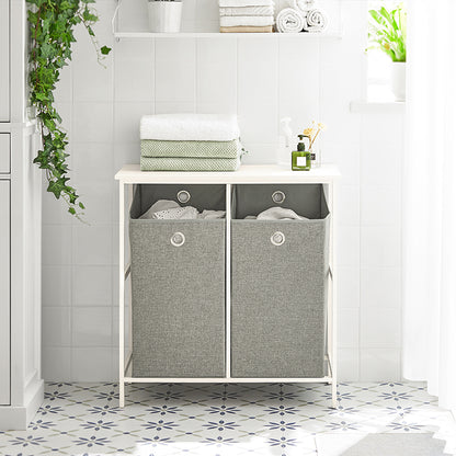 SoBuy | Wäschetruhe | Wäschesammler | Wäscheschrank | BZR57-W