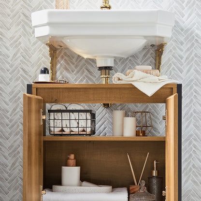 SoBuy | Waschbeckenunterschrank | Badezimmerschrank | Waschtisch | BZR63-PF