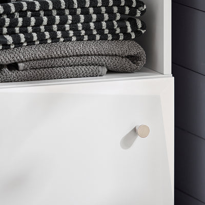 SoBuy | Bad Hochschrank | Badschrank | Badregal | Badmöbel Weiß | BZR91-W