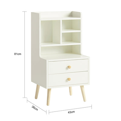 SoBuy | Nachttisch | Sofatisch | Beistelltisch | Nachtschrank | FBT100-W