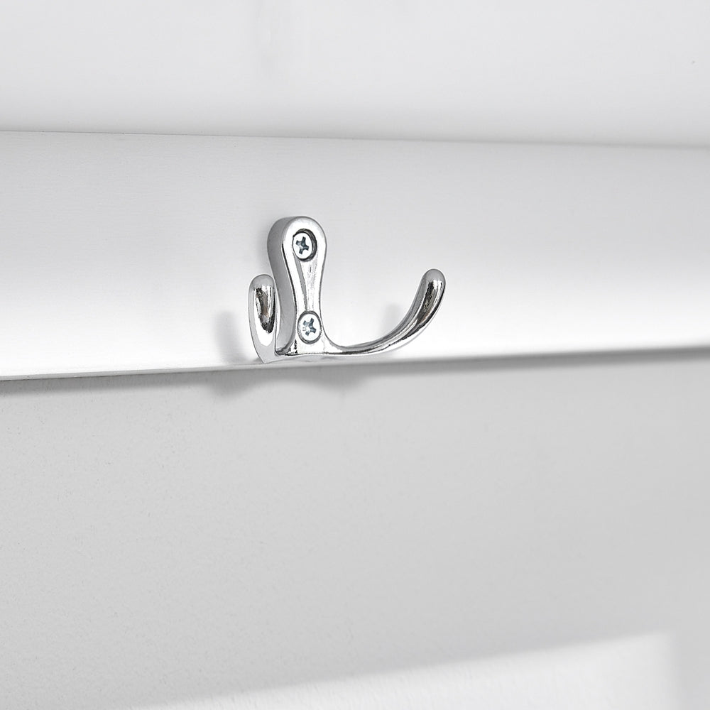 SoBuy | Wandgarderobe | Hängeregal | Flurgarderobe Weiß | FHK19-W