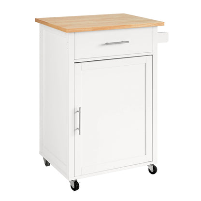 SoBuy | Küchenwagen | Beistellwagen | Rollwagen | Weiß-Natur | FKW102-WN