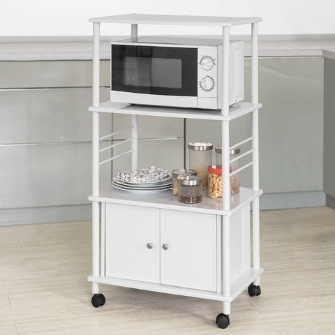 Sobuy | Mikrovlnná skříňka | Kuchyňská skříňka | Multi -Purpose Cabinet White | FRG12-W