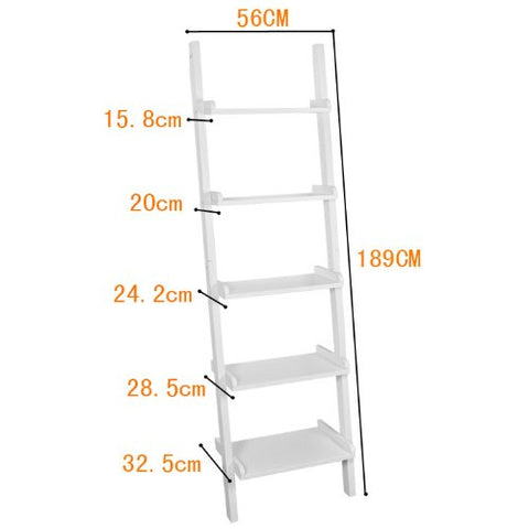 SoBuy | Leiterregal | Dekoleiter Weiß | Treppenregal | FRG17-W