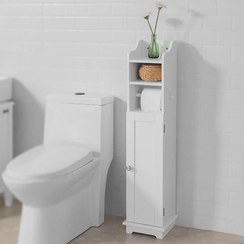 Sobuy | Držák toaletního papíru | Skladování toaletního papíru | Koupelna bílá | FRG177-W