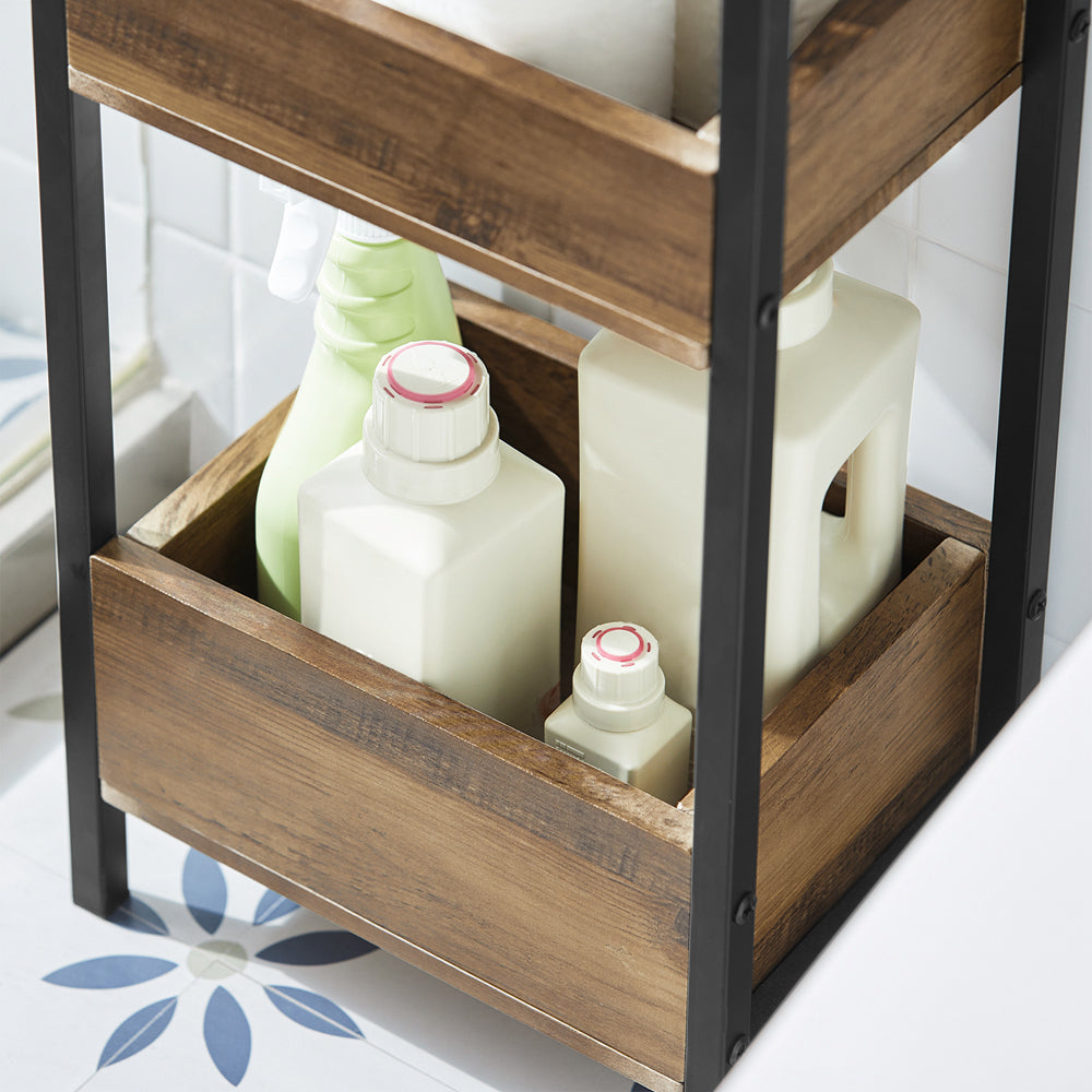 Vorverkauf | SoBuy | Badregal Vintage | kleines Regal | Aufbewahrungsregal | FRG226-F