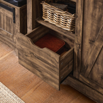 SoBuy | Sideboard mit Schiebetür | Kommode | Schuhschrank | Flurschrank | FSB59-N