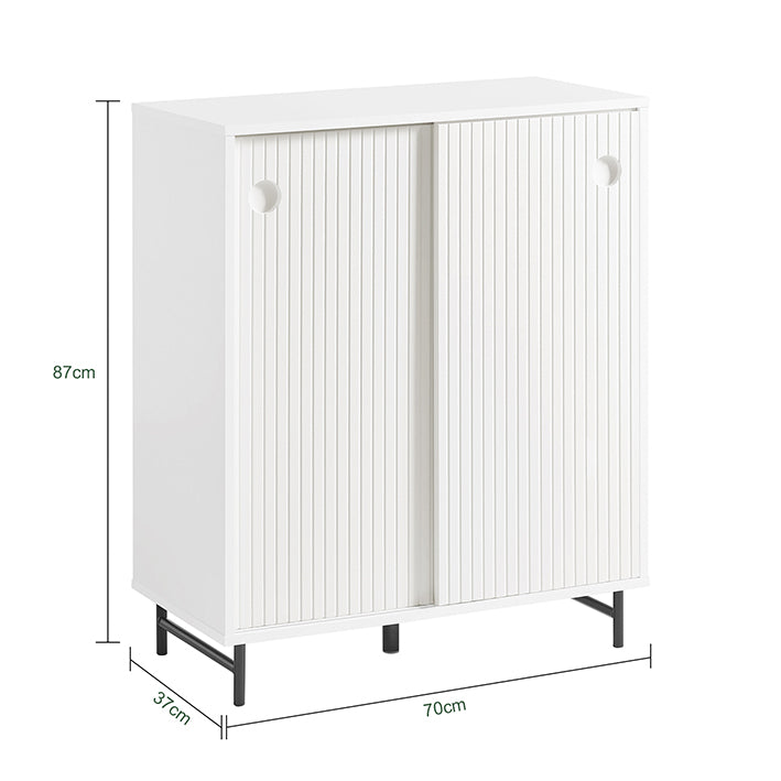 SoBuy | Schuhschrank | Sideboard | Flurschrank | Kommode | Küchenschrank | FSB62-W